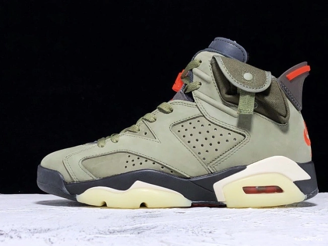 x Olive Air Scott Jordan 6 Travis Medium CN1084-200 0806